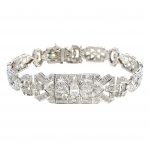 Art Deco Diamond Statement Bracelet