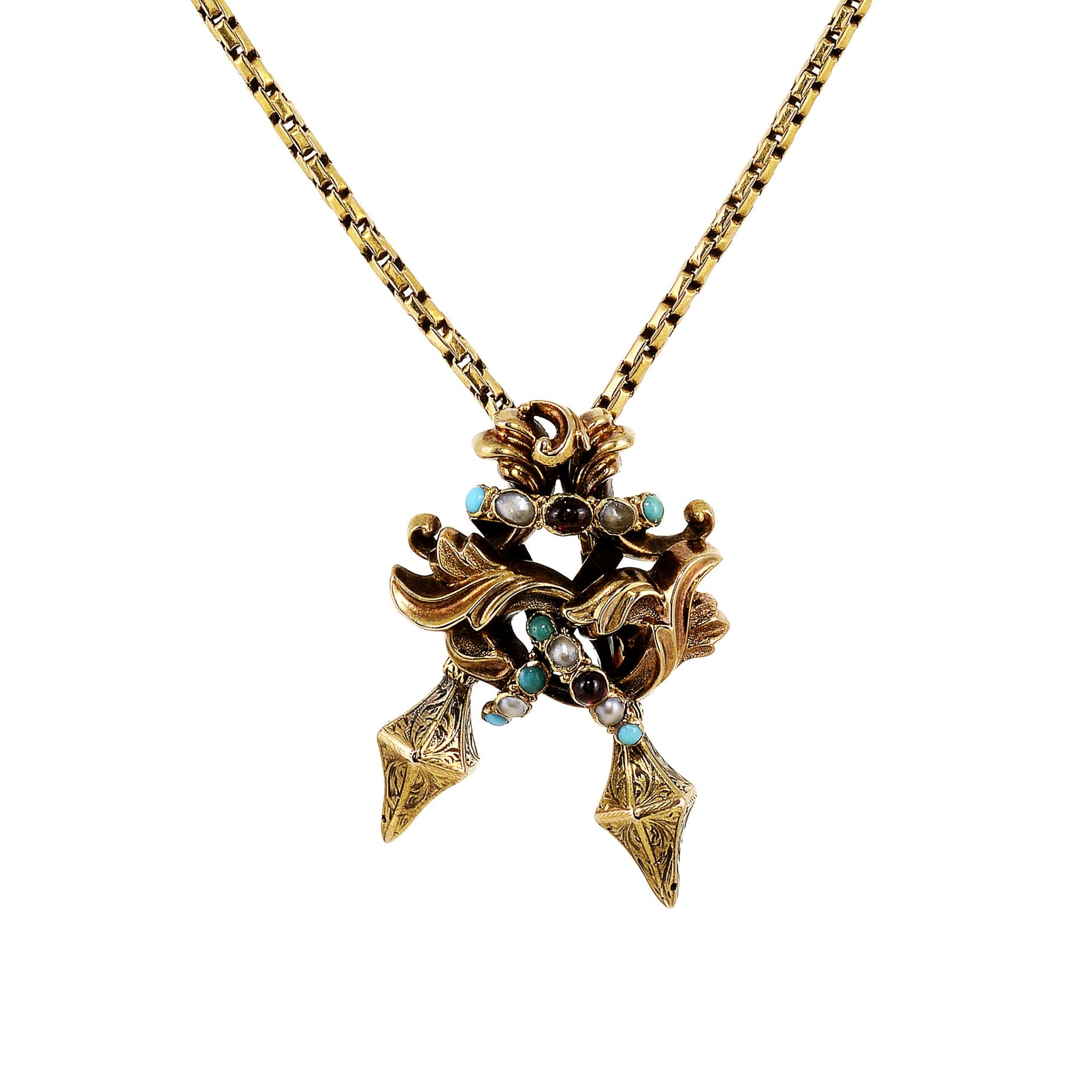 Victorian Handcrafted Slide Necklace Zabler Design Jewelers