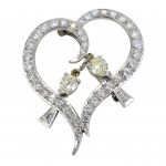 Estate ‘Lovebirds’ Diamond Brooch