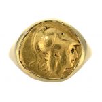 Alexander the Great Gold Stater Coin Men’s Ring