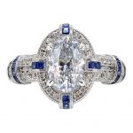 2.21ct Oval Diamond Antique Revival Engagement Ring