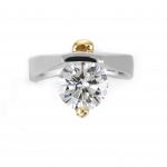 3.16ct Round Brilliant Cut Diamond ‘Embrace’ Solitaire Engagement Ring