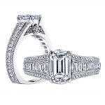1.49ct Emerald Cut Diamond Engagement Ring