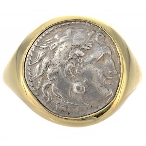 Alexander the Great Drachm Coin Men’s Ring